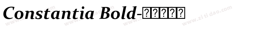 Constantia Bold字体转换